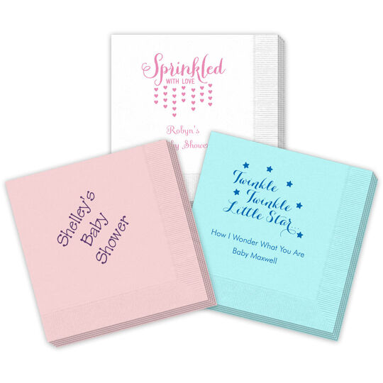 Design Your Own Baby Shower Napkins